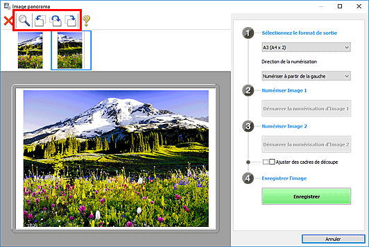 figure : fenêtre Image panorama